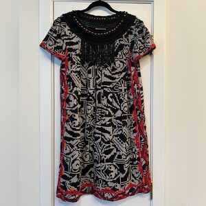Floreat for Anthropologie Bohemian Shift Dress / Size M